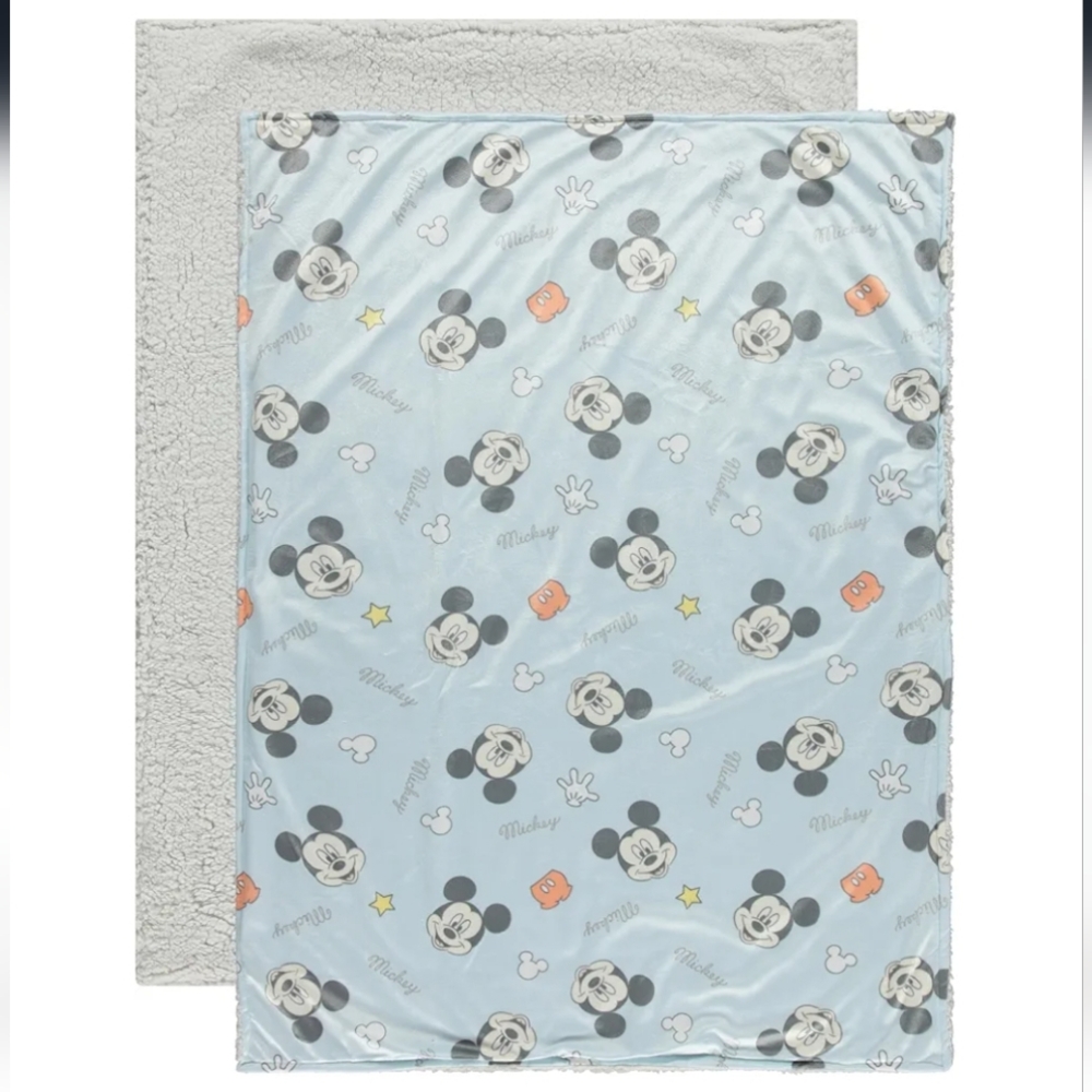 Disney Baby Mickey Mouse baby blanket Mink & Sherpa blanket